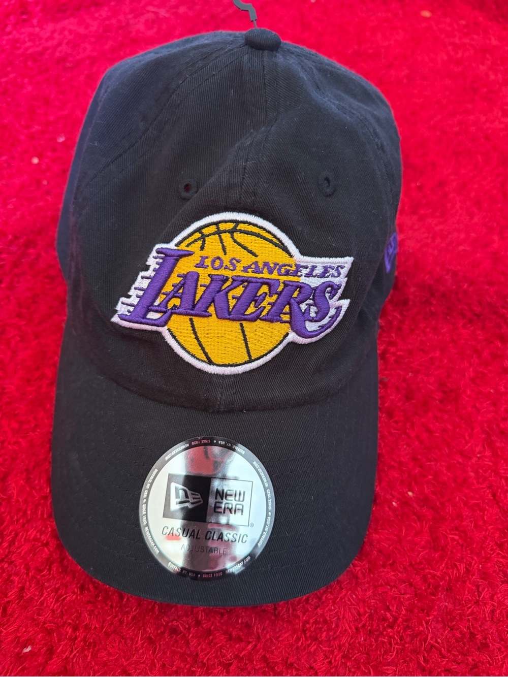 NWT Official LAKERS Cap with Purple & White Patch